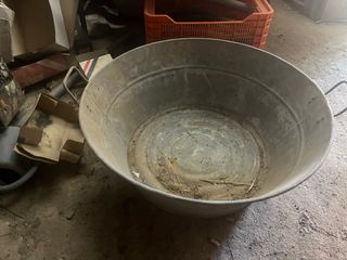 Barreño antiguo zinc