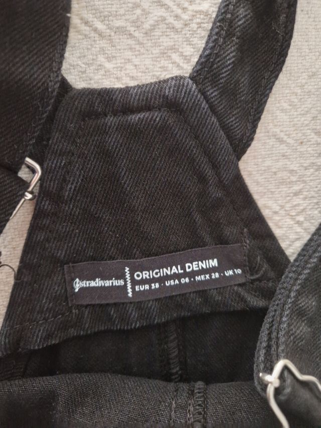 Vestido peto vaquero Stradivarius T:38