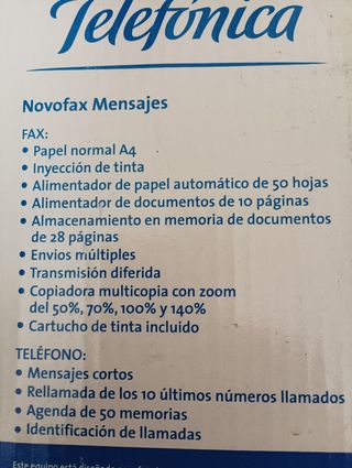 NOVOFAX MENSAJES. NUEVO