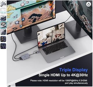 USB Hub Dual HDMI 5 en 2 MacBook