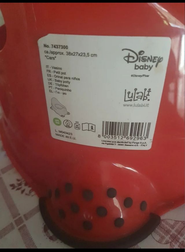 Ovetto Cam bimbo da trasporto + vaso  LulabI rosso