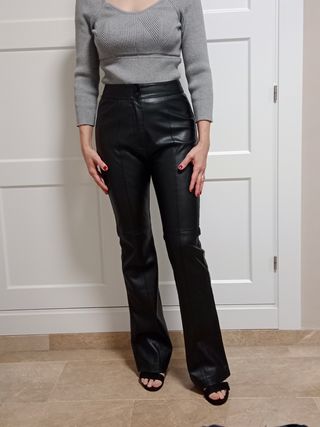 Pantalones mujer polipiel Sfera talla 36