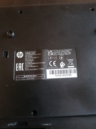 Teclado inalámbrico HP, HSA-A002K