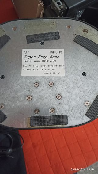 soporte Monitor Philips Super Ergo Base black