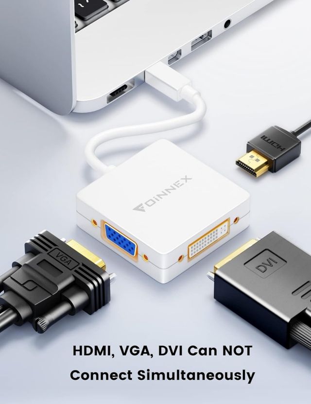 Adaptador Mini display port HDMI VGA DVI