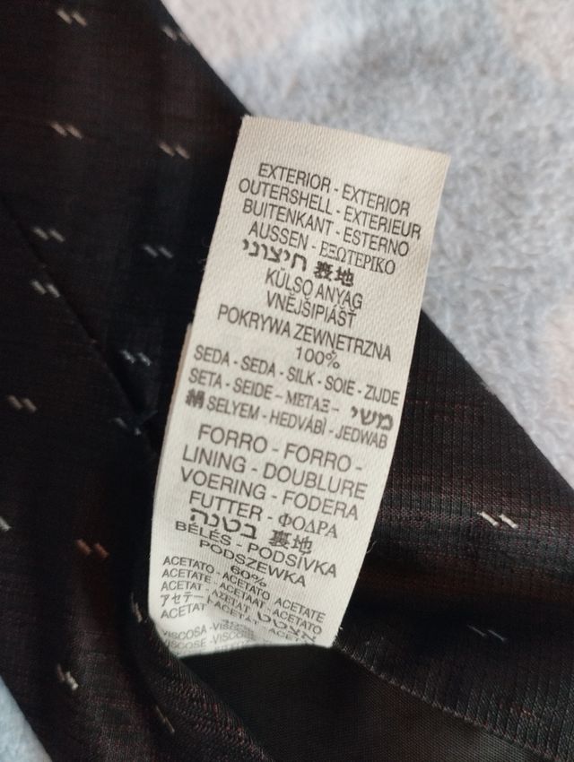 Corbata de seda de Zara