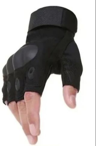 Guantes tácticos medio dedo tipo militar