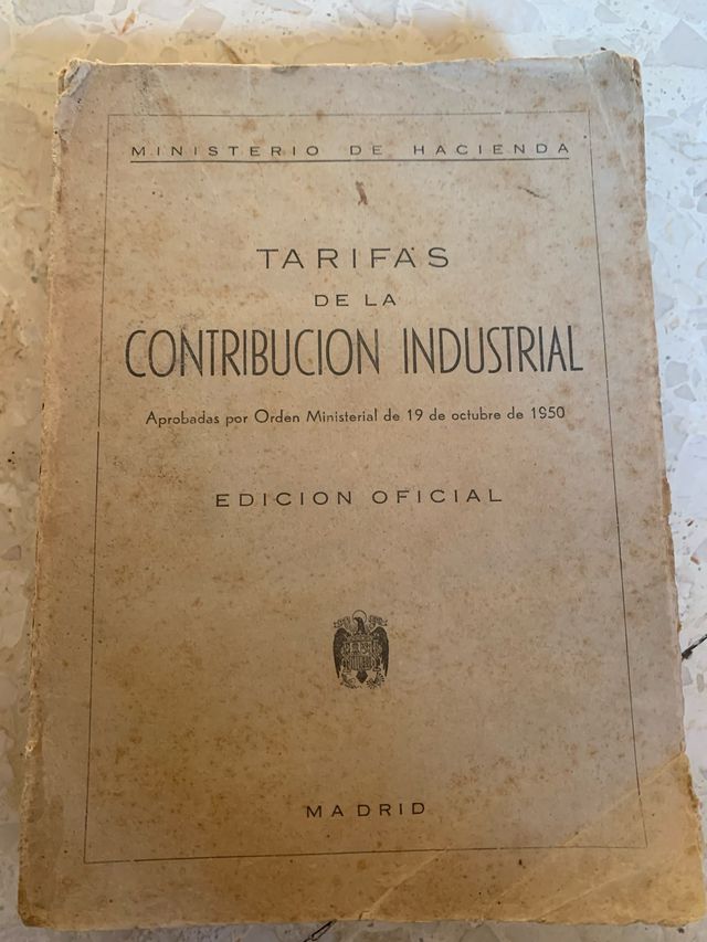 Tarifas de la Contribución Industrial