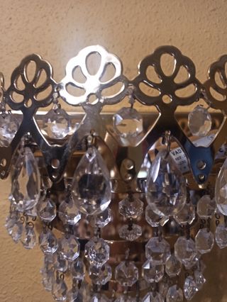 2 Apliques de cristal