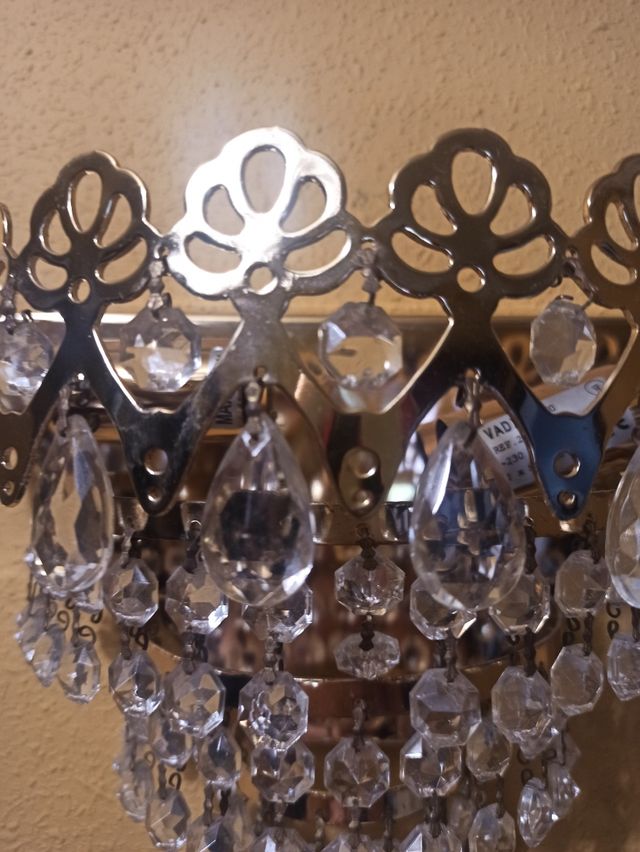 2 Apliques de cristal