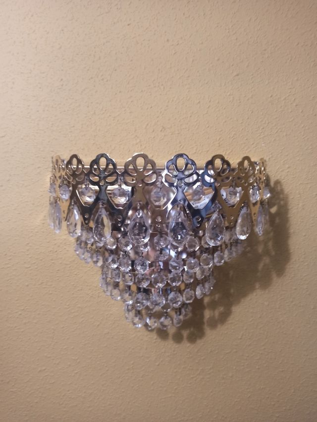 2 Apliques de cristal