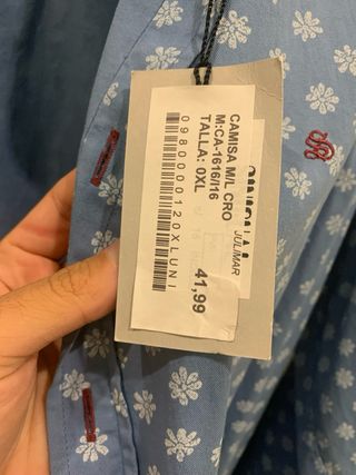 Camisa Azul Preciosa Desigual OFERTA DTO. 80%
