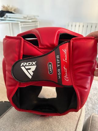 RDX Casco proteccion boxeo / MMA rojo