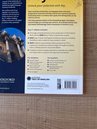 Pack Key 1 Bachillerato Student’s Book Support