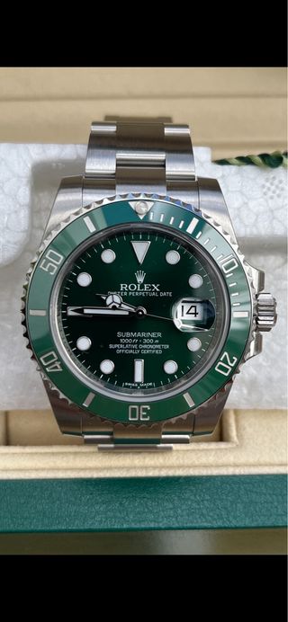 ROLEX SUBMARINER 116610 LV(HULK), FULL STIKERS