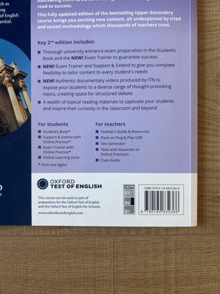 Pack Key 2 Bachillerato Student’s Book Support