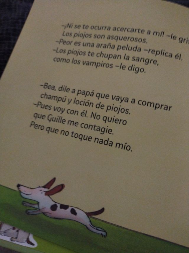 Bea y guille tiene piojos