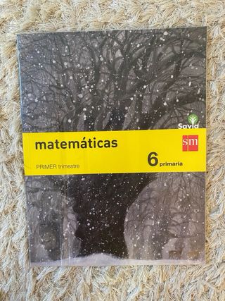 Libros matemáticas 6 Primaria 1,2,3 trimestres 