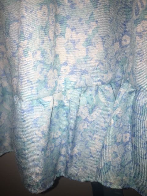 Vestido flores nido abeja niña Talla 7