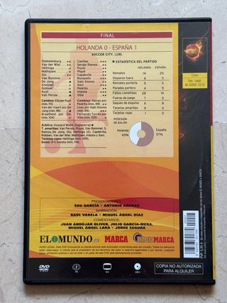 DVD Mundial Fútbol España y Eurocopa