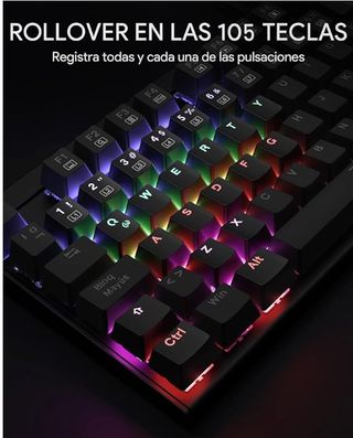 Teclado Mecánico retroiluminado RGB