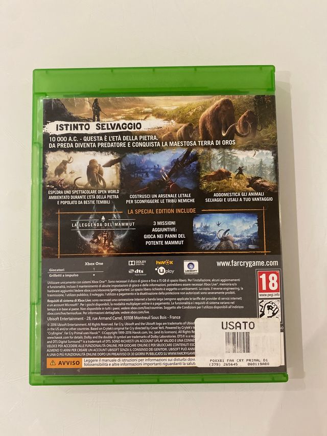 Farcry primal special edition xbox one