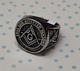 OFERTA ANILLO SELLO MASÓN ACERO. VARIAS TALLAS