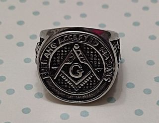 OFERTA ANILLO SELLO MASÓN ACERO. VARIAS TALLAS