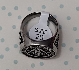 OFERTA ANILLO SELLO MASÓN ACERO. VARIAS TALLAS