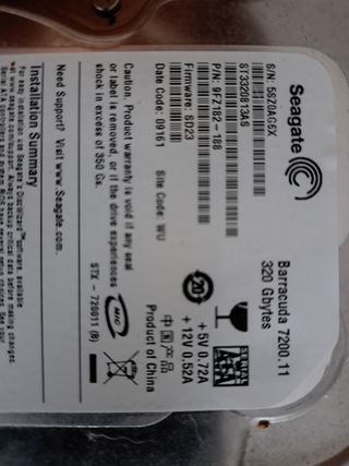DISCO DURO 320GB SEAGATE BARRACUDA