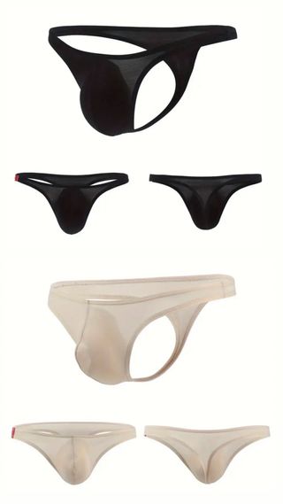 5pcs/6pcs Ropa interior de hombres (3 modelos)