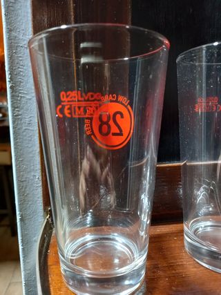 6 Bicchieri birra Caulier Brasserie 28