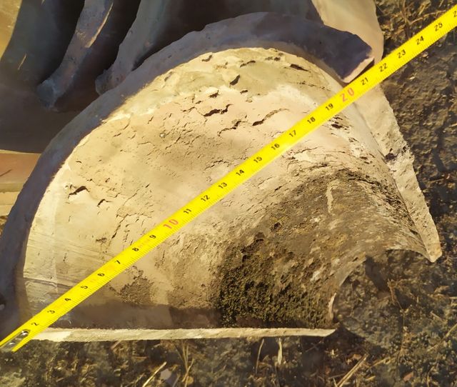 Teja vieja antigua barro