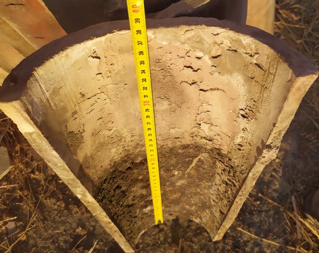 Teja vieja antigua barro