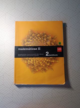 Libro matemáticas II 2° bachillerato 
