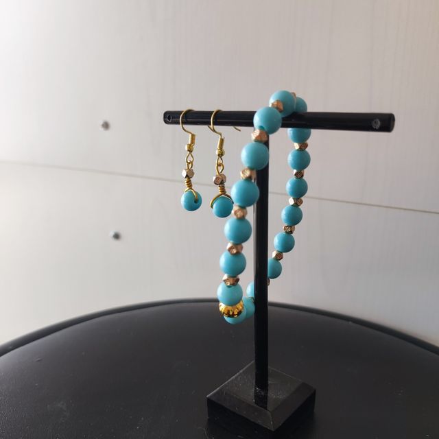 Conjunto pulsera y pendientes