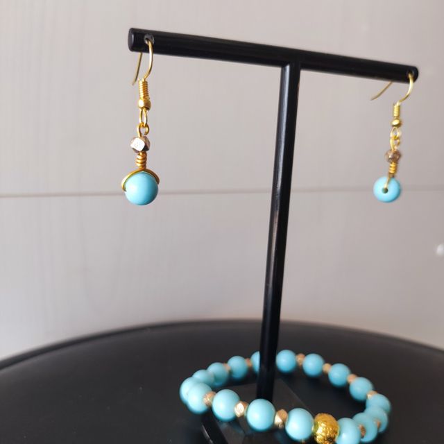 Conjunto pulsera y pendientes