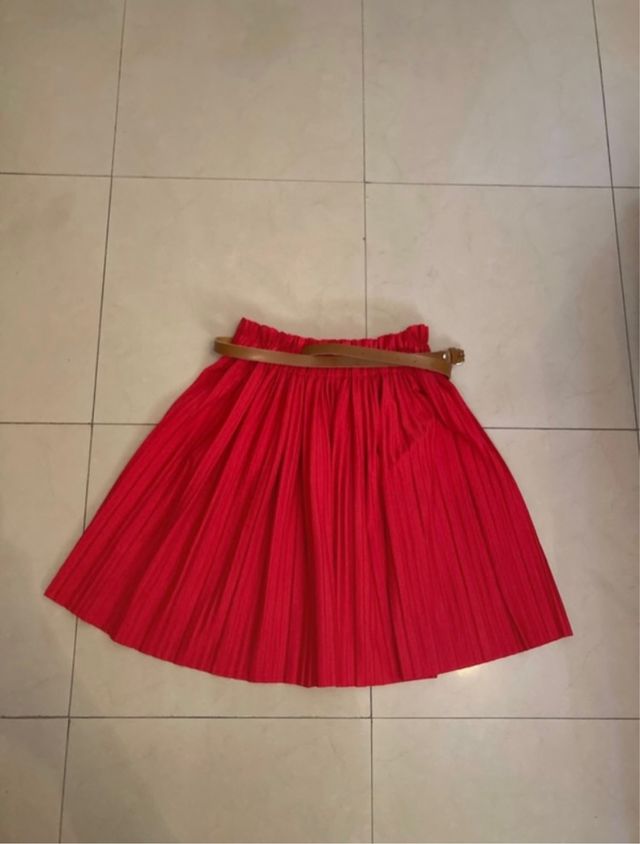 Falda con cinturon