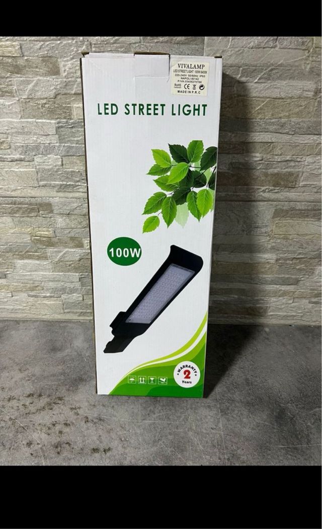 LAMPIONE FARO LED 100 VATT LUCE FREDDA 220VL
