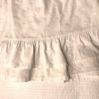 Vestido blanco corto de algodon