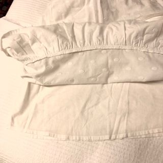 Vestido blanco corto de algodon