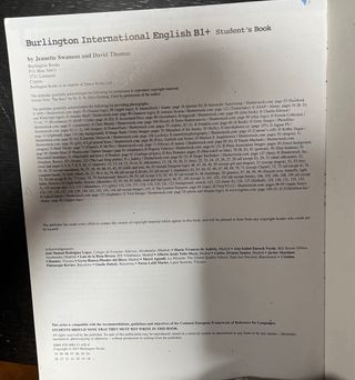 Libro Inglés Burlington B1+