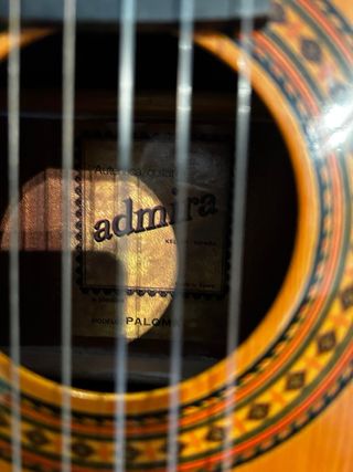 Guitarra admira paloma