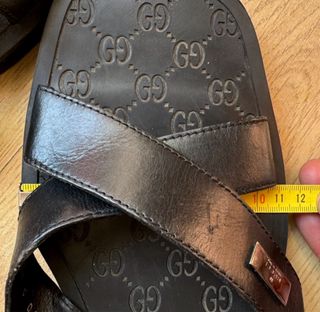 GUCCI ZAPATILLAS SANDALIAS HOMBRE 41 NEGRAS 