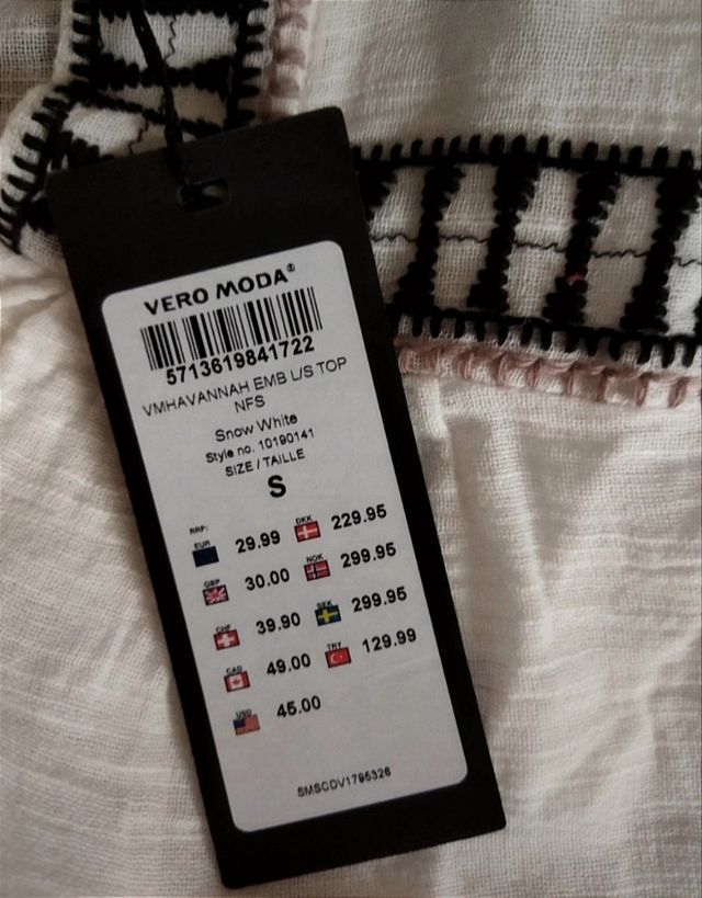 Blusa bordada Vero Moda S-M