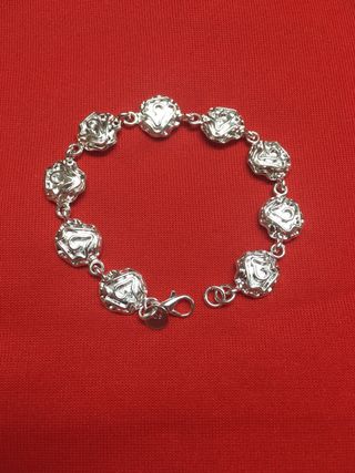 Pulsera de plata 925flores