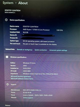 PC GAMING TORRE- RTX 3070