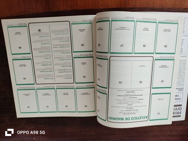 Álbum de cromos vacío Fútbol 84 Panini 