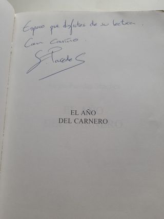 El año del carnero Sergio Paredes Sánchez, firmado
