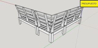 Sofa jardín con rinconera